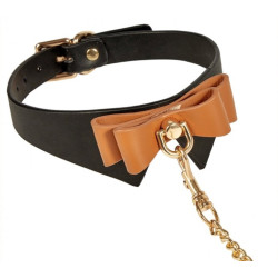 Generique Collier et Laisse Butler Noir et Marron